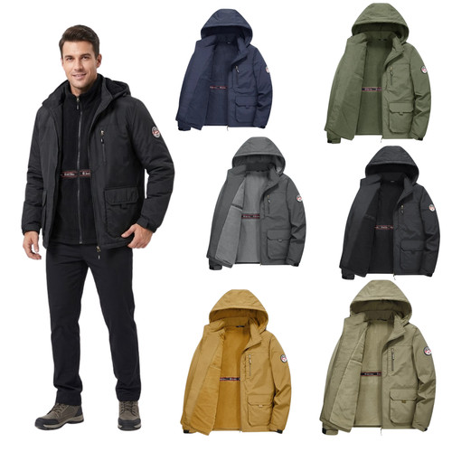 Herren winterjacke mit - herren,