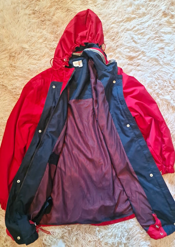 Damen regenjacke rot lang - lang, gr